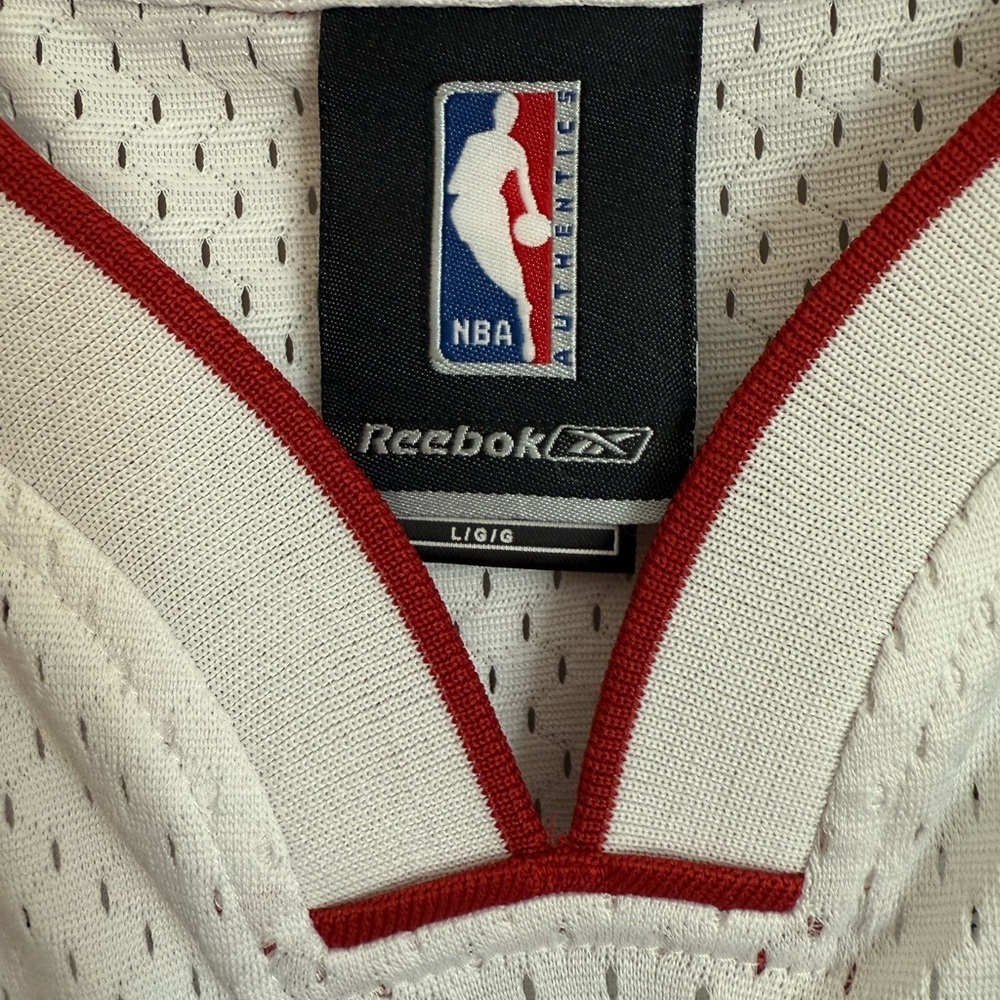 NBA Reebok White and Red Jersey “Heat” - Picture 2 of 4
